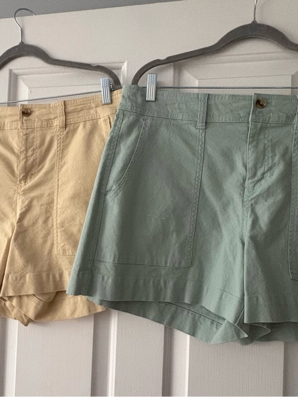 Like New 2 Pair size 12 Shorts from A New Day Target. Pale yellow and Mint Green